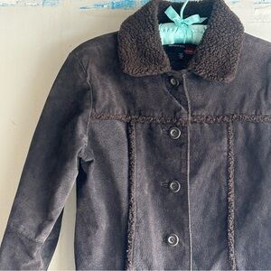 Women's Brown Shearling and Suede Jacket